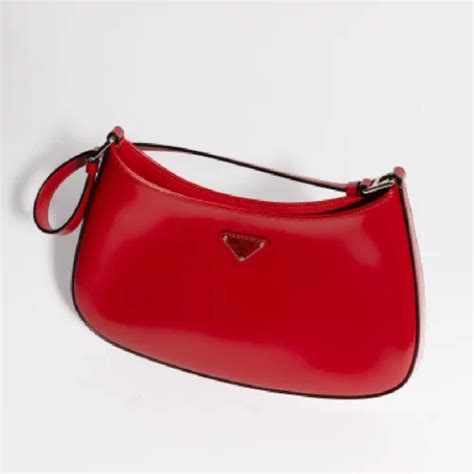 sac prada femme rouge|Sac Prada Cleo En Cuir Verni Rouge Cerise .